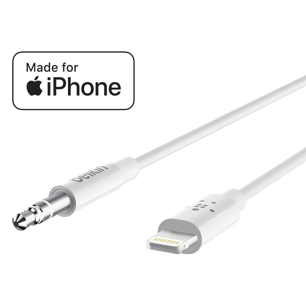 imageBelkin Speaker and Headphone Splitter 35mm Audio Jack Adapter Dual Audio Output for Earbuds Headphones and Speakers for Sharing Music amp Videos Compatible with iPhones Laptops amp Tablets WhiteWhite