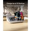 Belkin Charging Station For Laptops with Surge Protector – 10 Device USB Charging Dock for Tablets, Laptops, Chromebooks – Cable Management for Classrooms, Offices, Tech Labs, Shared Spaces, & More