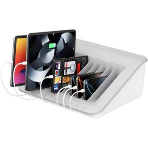 Belkin Charging Station For Laptops with Surge Protector – 10 Device USB Charging Dock for Tablets, Laptops, Chromebooks – Cable Management for Classrooms, Offices, Tech Labs, Shared Spaces, & More