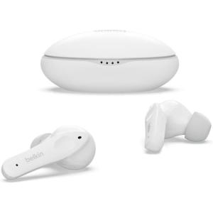 Belkin Soundform Nano – Bluetooth Earbuds for Kids with Built-in Microphone, 24H Battery Life, 85dB Safe Volume Limit – Kids Bluetooth Earbuds for iPhone, iPad, Galaxy & More – White(White)