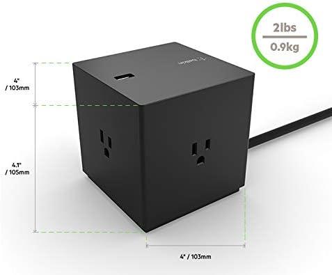 imageBelkin Power Strip Surge Protector 4 Multiple Outlets amp 4 USB Charger Ports Cube Outlet Extender for MacBook iPhone 1112 Pro Max Galaxy S20Note 20 Ultra Home Office Travel amp Desktop Black4 USB