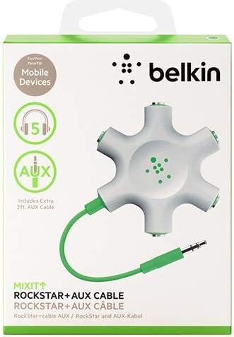 imageBelkin RockStar 5Jack Multi Headphone Audio Splitter Red F8Z274btREDGreen