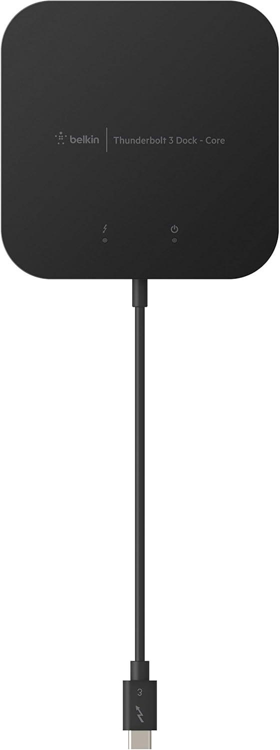 imageBelkin Thunderbolt 3 Dock Core With Thunderbolt 3 Cable Usb C Hub 7In1 Docking Station For Macs amp Windows 60W Upstream Charging With Gigabit Ethernet Displayport amp Audio PortsCable