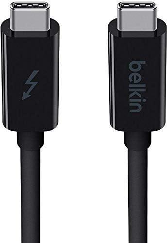 imageBelkin Thunderbolt 3 Dock w 26ft Thunderbolt 3 Cable Thunderbolt Dock for MacBook Pro Models from 2016 or Later Includes The 2018 Version Dual 4K 60Hz 40Gbps Data Transfer Speeds Renewed