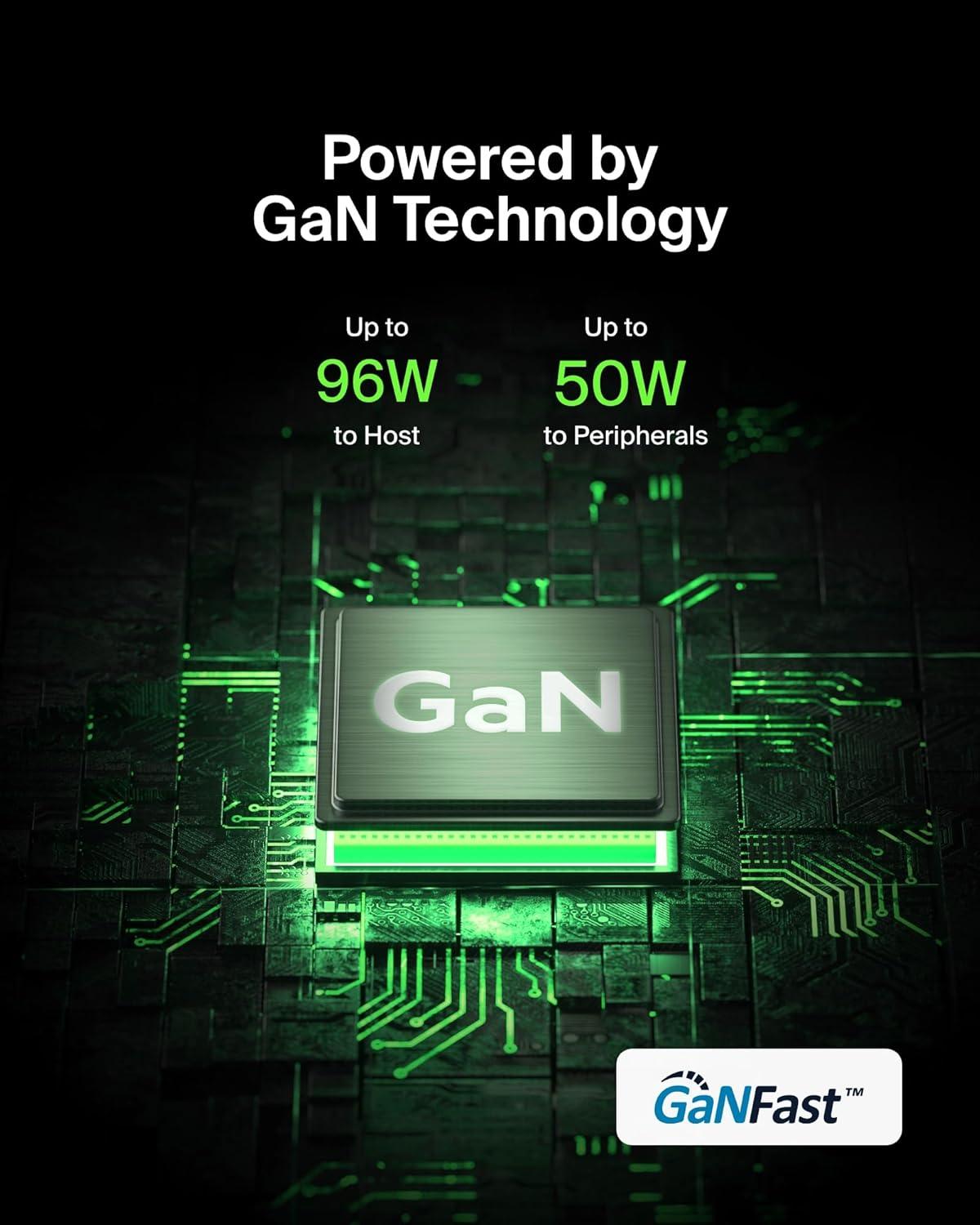 imageBelkin USBC Hub 11in1 Pro GaN Dock 150W MultiPort Docking Station wUSBC USBA Ethernet SD MicroSD 35mm Port 4K HDMI Ports for Triple Monitor Display  Compatible wMacBook Pro amp More