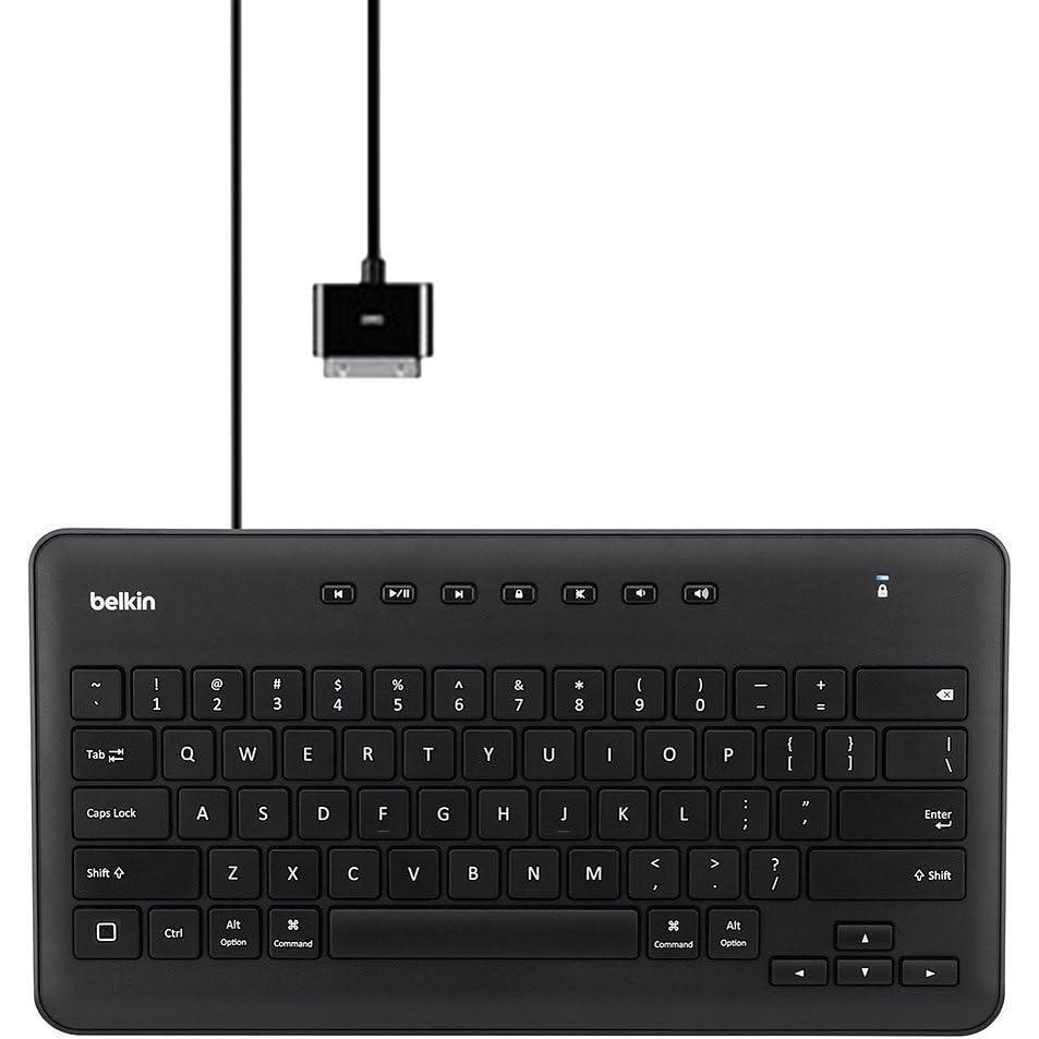 imageBelkin B2B130 Wired Tablet Keyboard with Stand and Lightning Connector for iPadCompact with 30Pin Connector