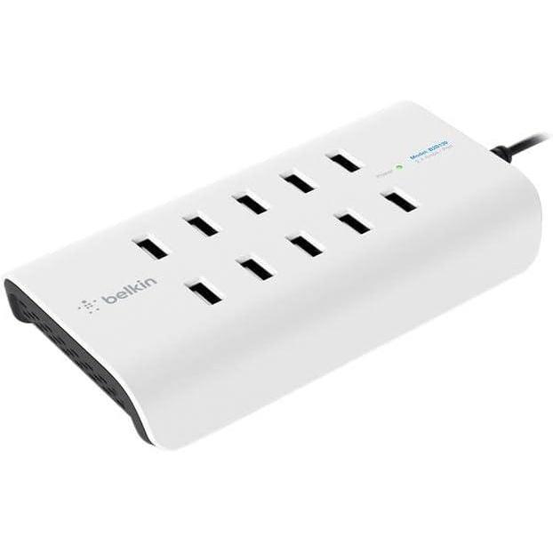 imageBelkin Rockstar 10 Port Usb Charging Station Power Strip  Experience Fast Charging With Power Supply Of 24ampPort  Space Saver Usb Multiport Charger Designed For Desktop amp Bedroom Organization10Port