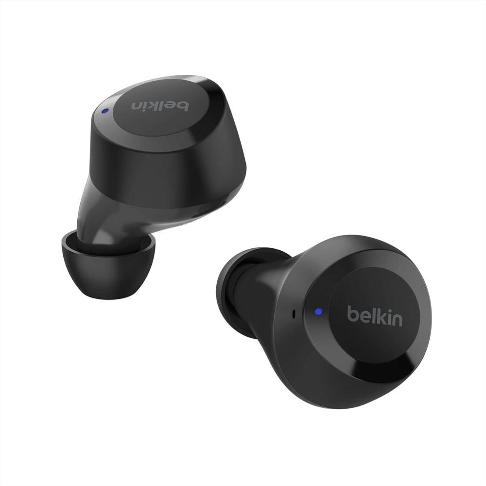 imageBelkin SoundForm Bolt True Wireless Earbuds Wireless Charging IPX4 Sweat and WaterResistant USBC Up to 28 Hours of Battery Life for Apple iPhone Samsung Galaxy Google Pixel and More TealBlack