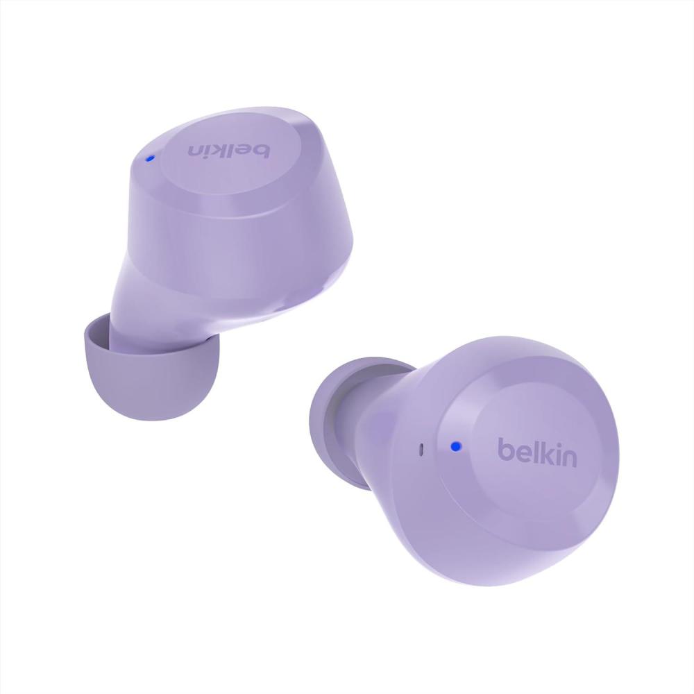 imageBelkin SoundForm Bolt True Wireless Earbuds Wireless Charging IPX4 Sweat and WaterResistant USBC Up to 28 Hours of Battery Life for Apple iPhone Samsung Galaxy Google Pixel and More TealLavender