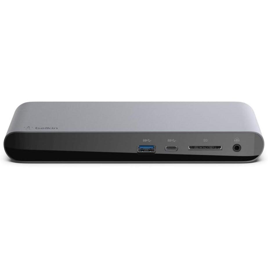 imageBelkin Thunderbolt 3 Dock Pro with 26 ft Thunderbolt 3 Cable Thunderbolt Dock for macOS and Windows Dual 4K 60Hz 40 Gbps Transfer Speeds 85 W Upstream Charging