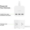Belkin 6-Outlet Power Cube w/ 3 AC Outlets, 3 USB-A Ports, & 5ft Sturdy Extension Cord – Convenient Compact Cube for Home, Office, Travel, Desktop, & Phone Charger – 4.5 Amps