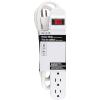 Belkin 6-Outlet SlimLine Power Strip Surge Protector, 6ft Cord and Rotating Plug, 700 Joules, White(3-Foot Cable)