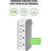 Belkin 6-Outlet Wall Surge Protector w/ 2 USB-A Ports, Wall-Mountable Surge Protector for Home, Office, Travel, Computer Desktop, Laptop, Phone Charger, & More – 900 Joules of Protection(Pack of 4)