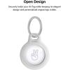 Belkin AirTag Case Keychain with Reflector (4 Pack) MSC011dsGS(Gray (Set of 4))