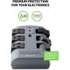 Belkin Power Strip Surge Protector – 6 Rotating AC Multiple Outlets, Flat Pivot Plug – Heavy Duty Wall Outlet Extender for Home, Office, Travel, Computer Desktop & Phone Charging Brick (1,080 Joules)(1 Pack)