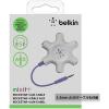 Belkin RockStar 5-Jack Multi Headphone Audio Splitter (Red) (F8Z274btRED)(Purple)