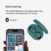 Belkin SoundForm Bolt True Wireless Earbuds, Wireless Charging, IPX4 Sweat and Water-Resistant, USB-C, Up to 28 Hours of Battery Life for Apple iPhone, Samsung Galaxy, Google Pixel, and More – Teal(Teal)