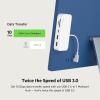 Belkin USB-C 6-in-1 Multiport Hub with Mount, USB-C Docking Station with MicroSD Card Reader, Powered USB Hub, Compatible with MacBook, Chromebook, iMac, PC, and Other USB-C Devices – White