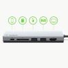 Belkin USB-C Hub, 6-in-1 Multi-Port Docking Station, Docking Station for iPad, iPad Pro, iPad Mini, MacBook, & More – 60W Power Delivery 3.0, 4K HDMI USB-A Ethernet & SD Card Ports(6-Port)