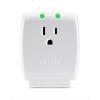 Belkin 1-Outlet Home Series SurgeCube – Grounded Outlet Portable Wall Tap Adapter with Ground & Protected Light Indicators for Office, Charging Brick – White, ABS, 885 Joules(Single Outlet)
