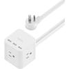 Belkin 6-Outlet Power Cube w/ 3 AC Outlets, 3 USB-A Ports, & 5ft Sturdy Extension Cord – Convenient Compact Cube for Home, Office, Travel, Desktop, & Phone Charger – 4.5 Amps