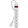 Belkin 6-Outlet SlimLine Power Strip Surge Protector, 6ft Cord and Rotating Plug, 700 Joules, White(3-Foot Cable)