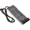 Belkin Power Strip Surge Protector with 8 Outlets, 6 ft Long Flat Plug Heavy Duty Extension Cord + Overload Protection for Home, Office, Travel, Compuer Desktop & Phone Charging Brick (3,550 Joules)(3 Pack)