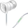 Belkin PureAV 006 Earbuds / Headphones with Microphone and Extra Bass (White)