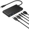 Belkin USB C Hub, 5-Port Hub w/ 4K HDMI Display @ 60Hz, 100W Power Delivery, Fast Data Transfer 5Gbps, USB C Multiport Adapter for MacBook, iPad Pro, Chromebook, & More – Upgraded HDMI 2.0