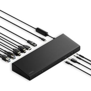 Belkin 15-in-1 Universal Triple Display DisplayLink Docking Station Hub w/ 3 HDMI Ports, 2 DisplayPorts for Triple 4K Display w/ 85W PD, 3.5mm Mic/Speaker, 1 USB-C, & 5 USB-A Ports, Black