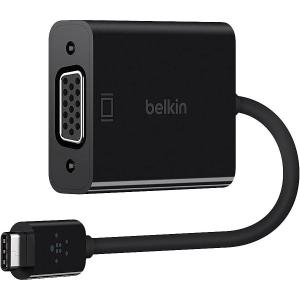 Belkin USB-C to VGA + Charge Adapter – USB-C to VGA Cable for MacBook Pro, MacBook Air, Mac mini, iPad Pro 12.9”, iPad mini & Other Compatible Devices – 60W Power Delivery(USB-C to VGA)
