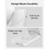 Belkin MagSafe Charger Compatible, 2-in-1 Charging Station, Qi2.2 25W Magnetic Wireless Charger Dock, Foldable Stand, with 5W USB-C Port, for iPhone 17/16/15, Pixel 10, AirPods (45W Adapter Included)(White)