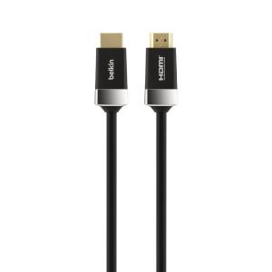 Belkin 6.6ft/2M HDTV High-Speed HDMI Cable w/Ethernet, 4K/Ultra HD, HDR, & 3D Compatibility, 18Gbps Data Transfer for Streaming, Gaming, Home Theater, Supports HDMI 2.0 for TVs, Monitors, Projectors(6.6 Feet)