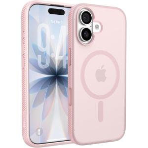 Belkin for iPhone 17 Pro Case, Grip, MagSafe Compatible w/Anti-Scratch & Anti-Yellowing Coating, Touch Sensitive Camera Control – Military Grade, Anti-Slip, Magnetic, Shockproof, Protective(Soft Pink)