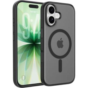 Belkin for iPhone 17 Pro Case, Grip, MagSafe Compatible w/Anti-Scratch & Anti-Yellowing Coating, Touch Sensitive Camera Control – Military Grade, Anti-Slip, Magnetic, Shockproof, Protective(Black)